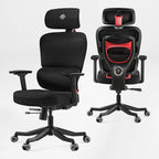 High-Back Mesh Office and Gaming Chair, Black