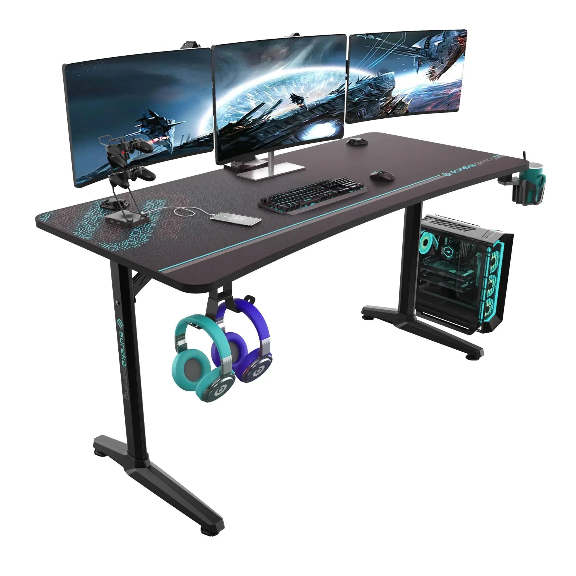 Full-Surface Mousepad Gaming Desk (60x27)