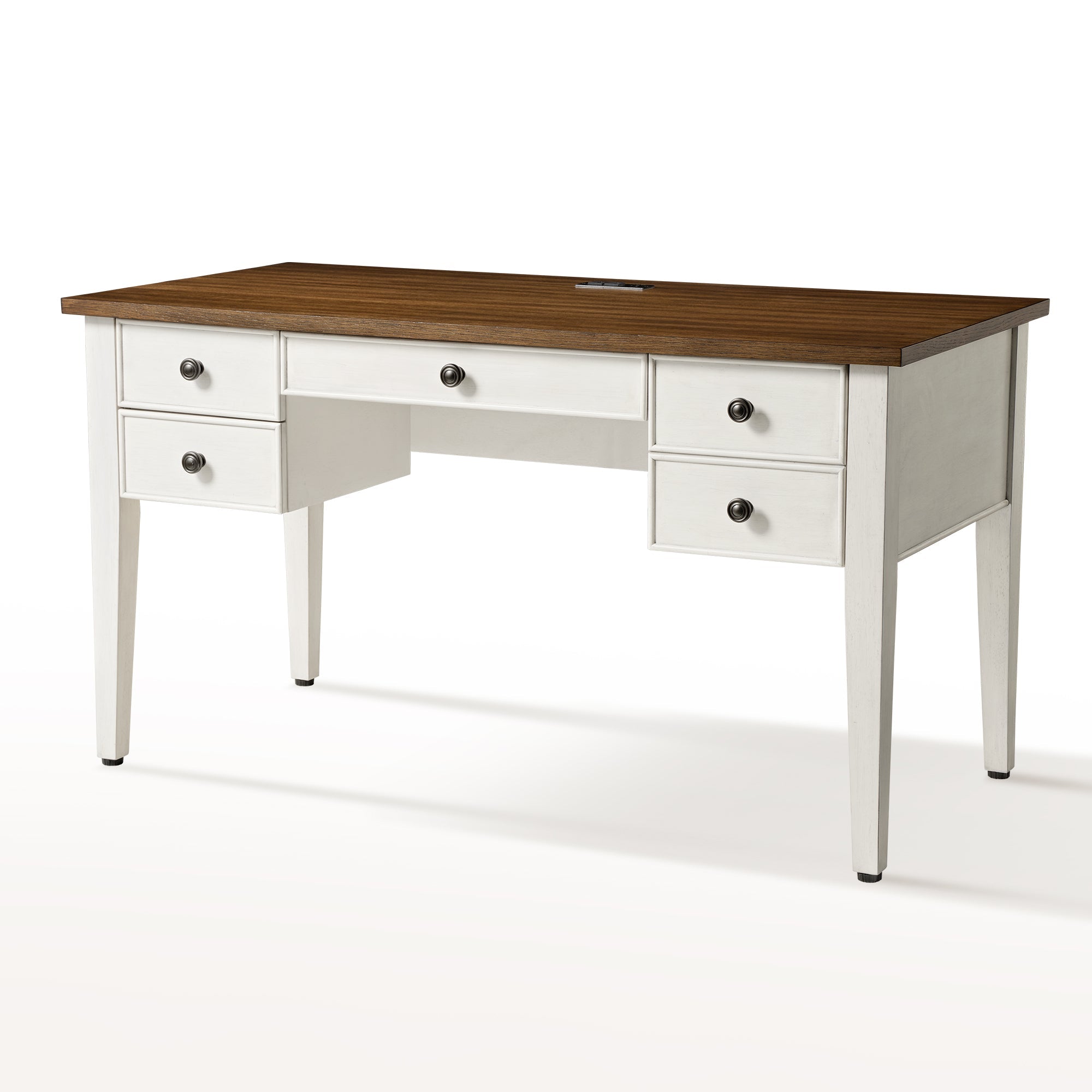 Farmhouse Office Desk with Drawers