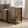 28'' Four-Drawer File Storage Cabinet, Walnut