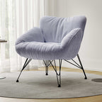 Soft Padded Cozy Lounge Chair, Blue