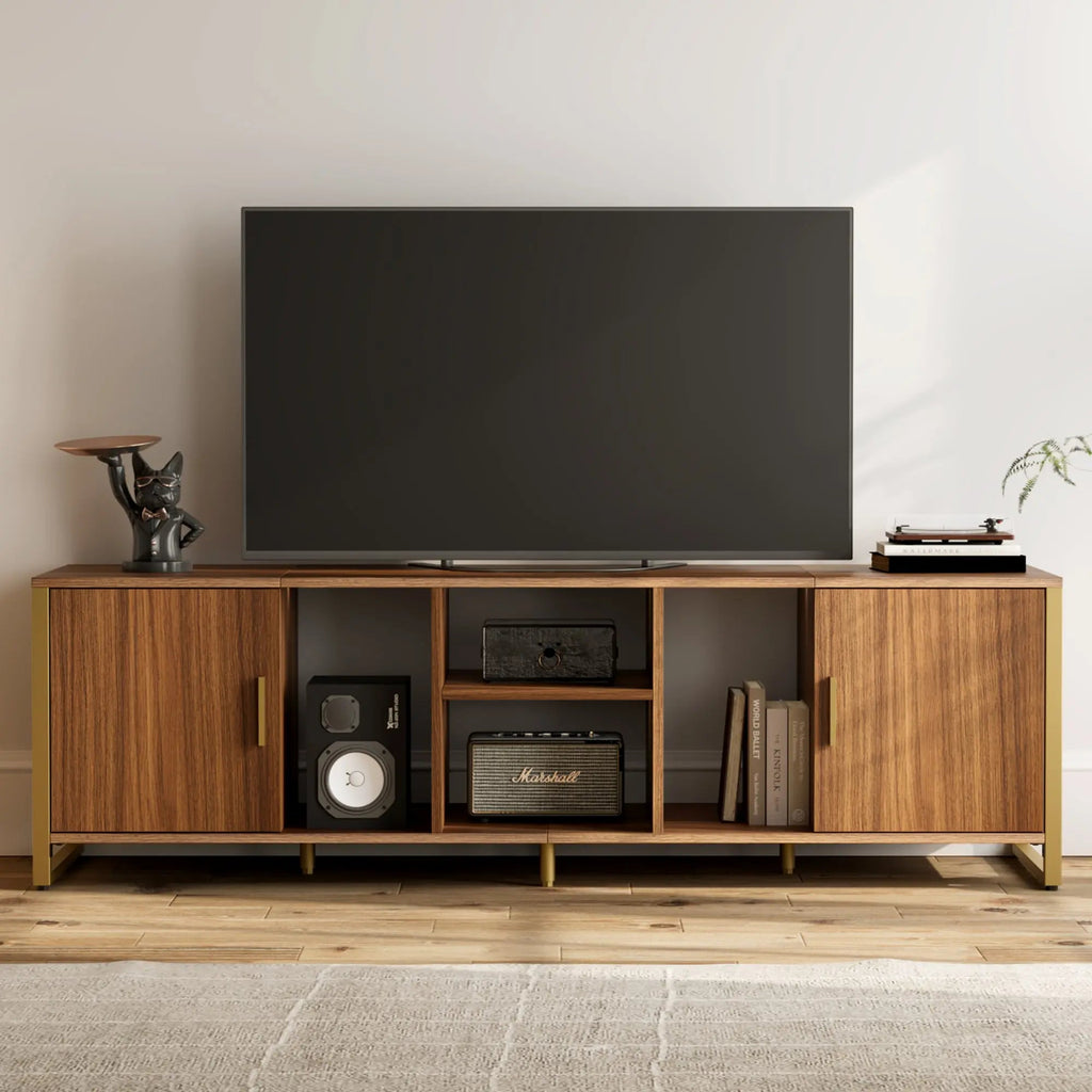 70'' LED Light TV Stand Media Console