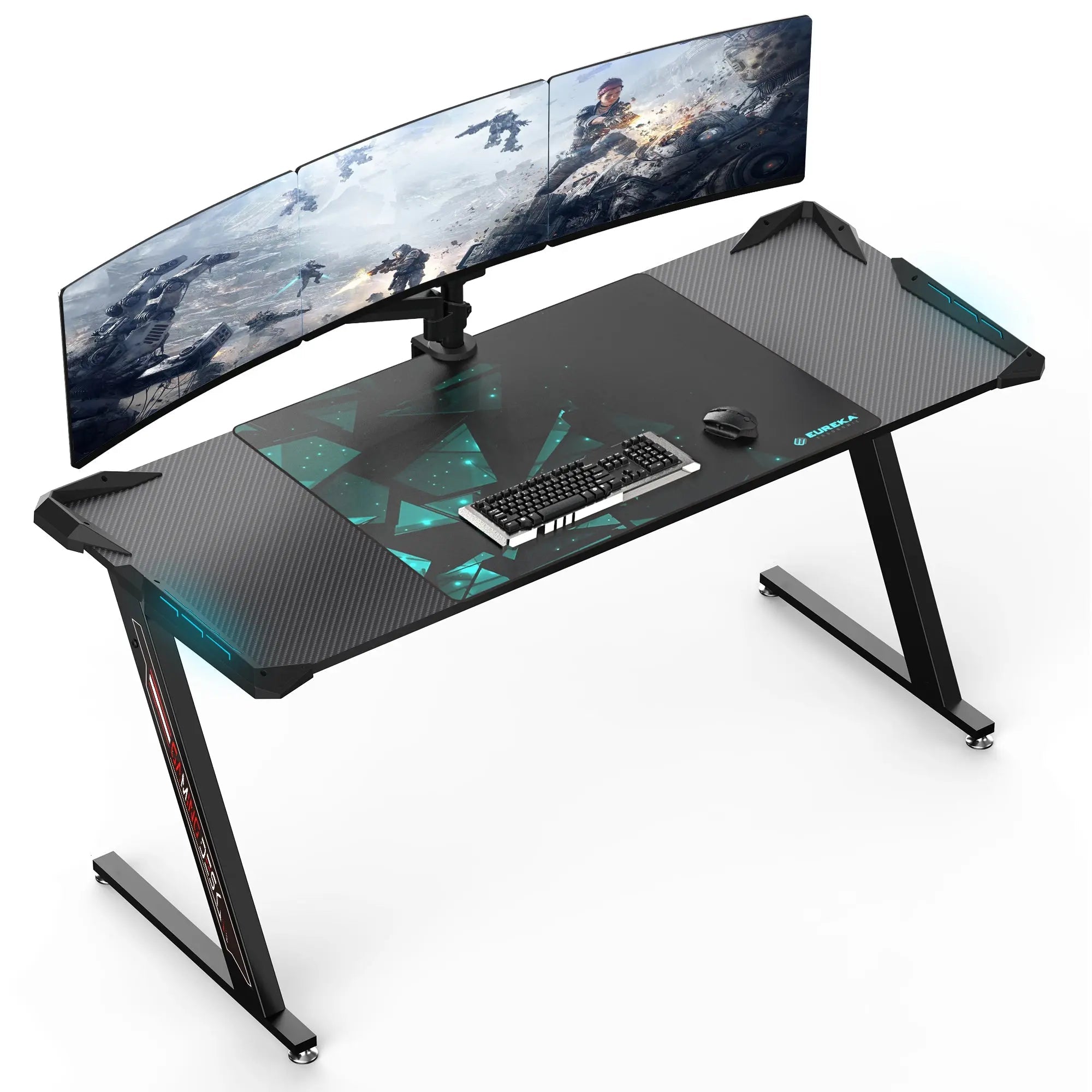 Gaming Desk with Z Shaped Legs (61x25)