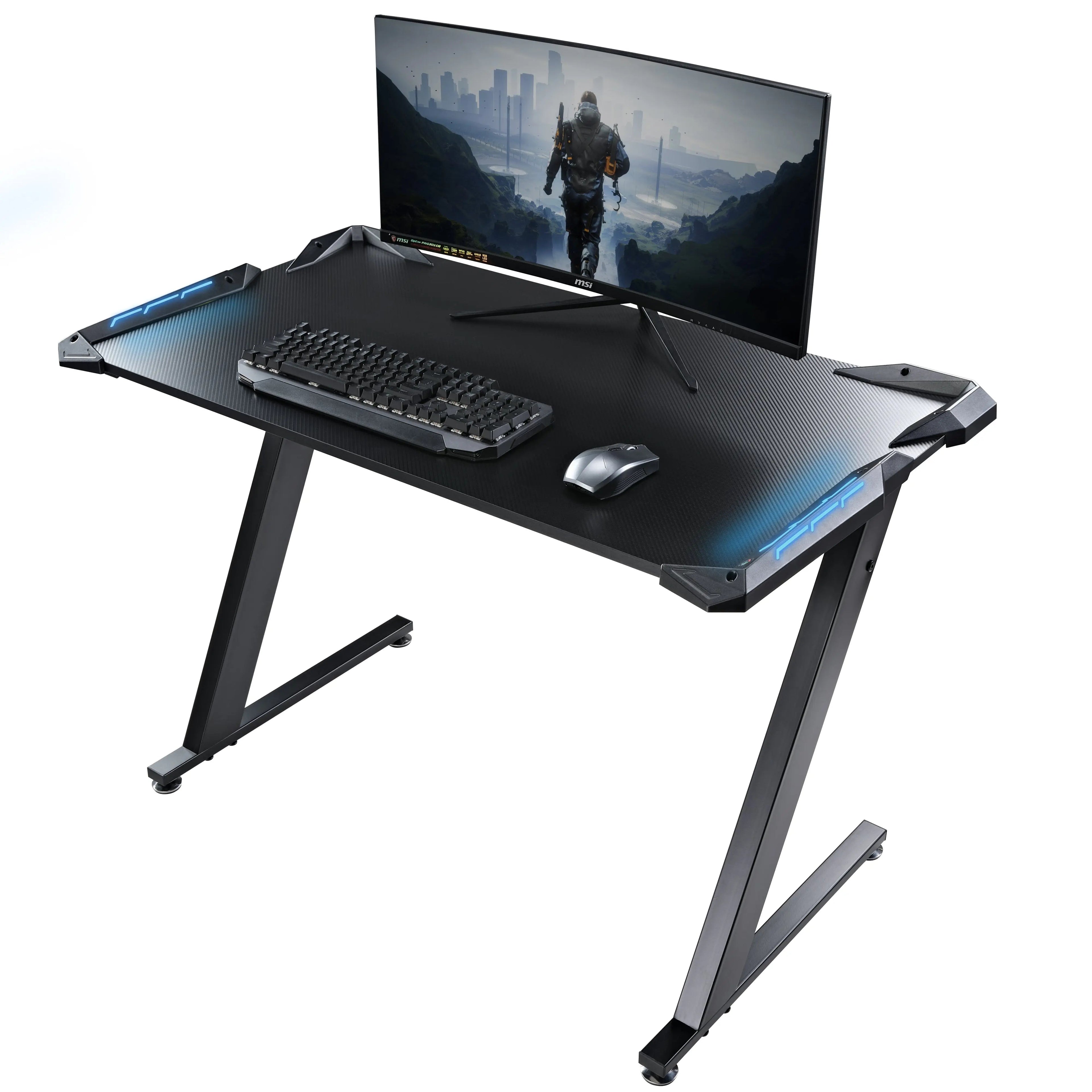 Gaming Desk with Z-shaped Legs (44x24)
