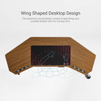 Wing-Shaped Standing Desk (72x23)
