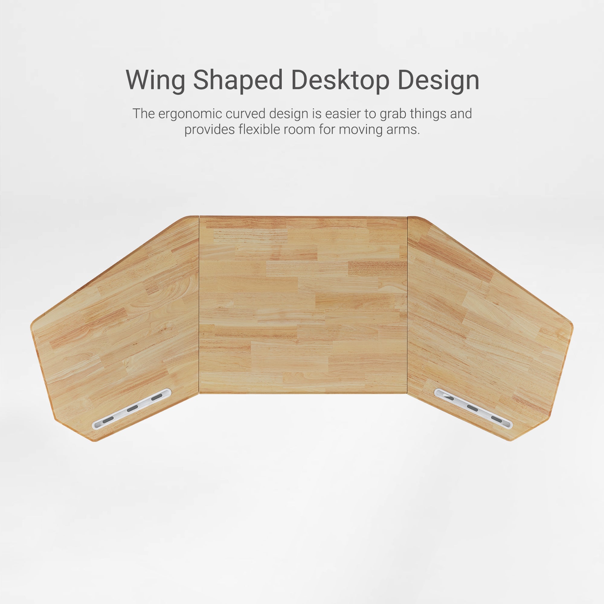 Wing-Shaped Standing Desk (72x23)