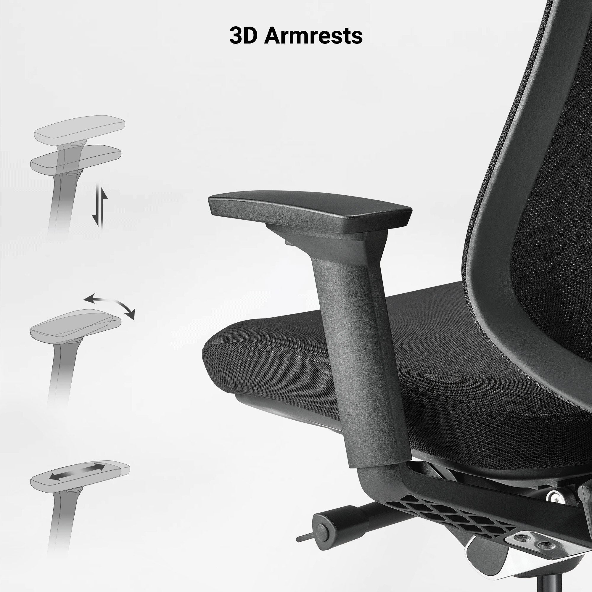 Ergonomic Office Chair - Mesh Modern Silhouette Smart Adjustability