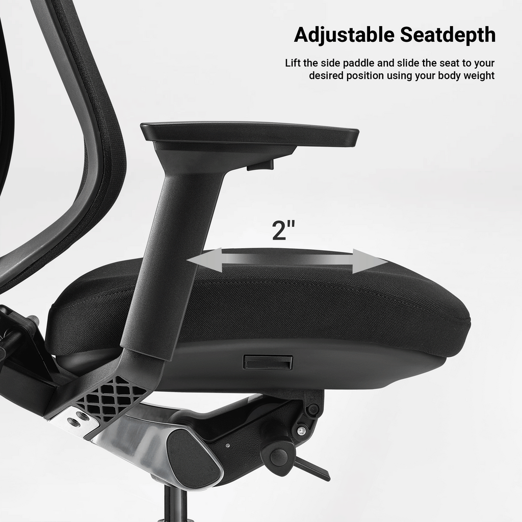Ergonomic Office Chair - Mesh Modern Silhouette Smart Adjustability