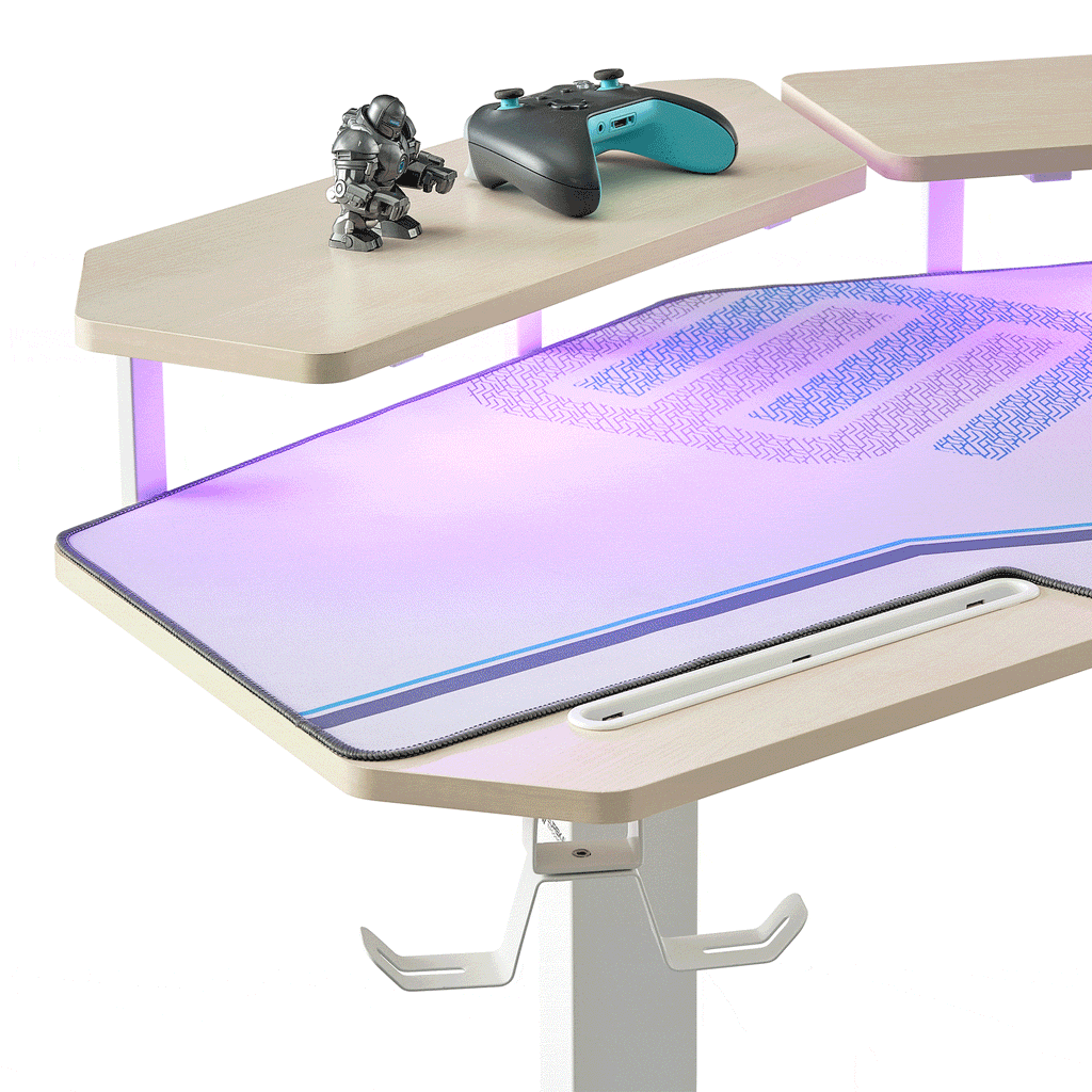 Wing-Shaped Standing Desk (63x23)