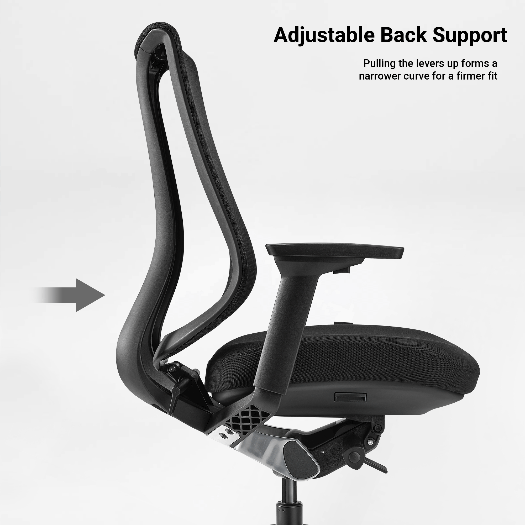 Ergonomic Office Chair - Mesh Modern Silhouette Smart Adjustability