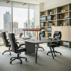 Faux Leather Home Office Chair - Ergonomic Cream