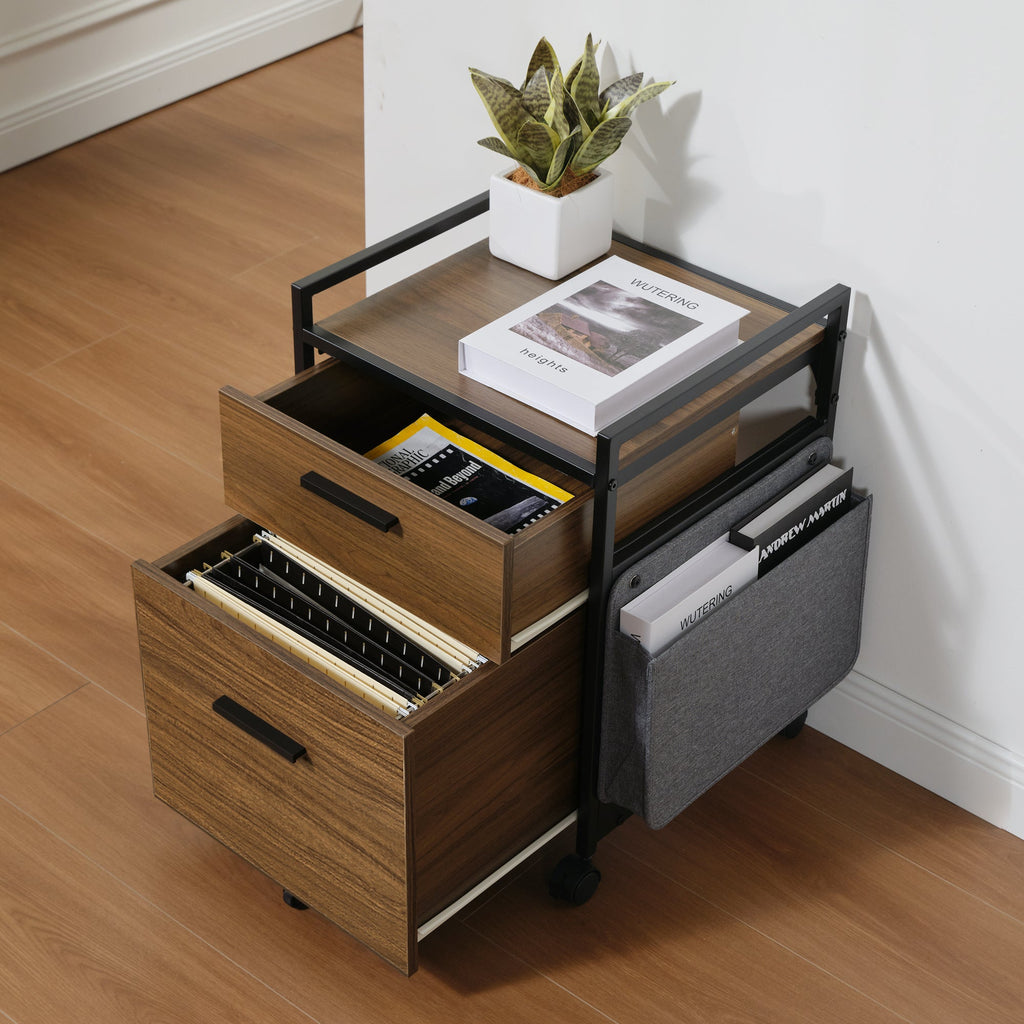 23'' Rolling File Cabinet with Drawer