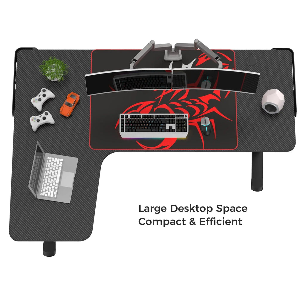 L Shaped Gaming Desk (60x24)