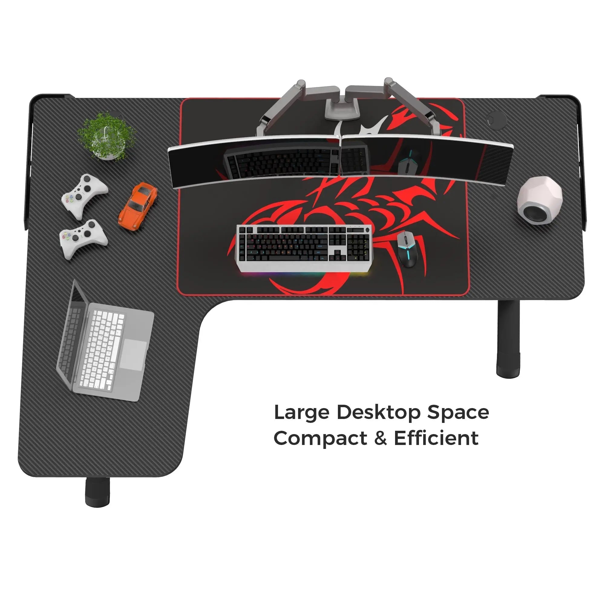 L Shaped Gaming Desk (60x24)