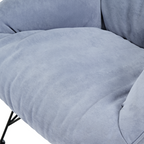 Soft Padded Cozy Lounge Chair, Blue