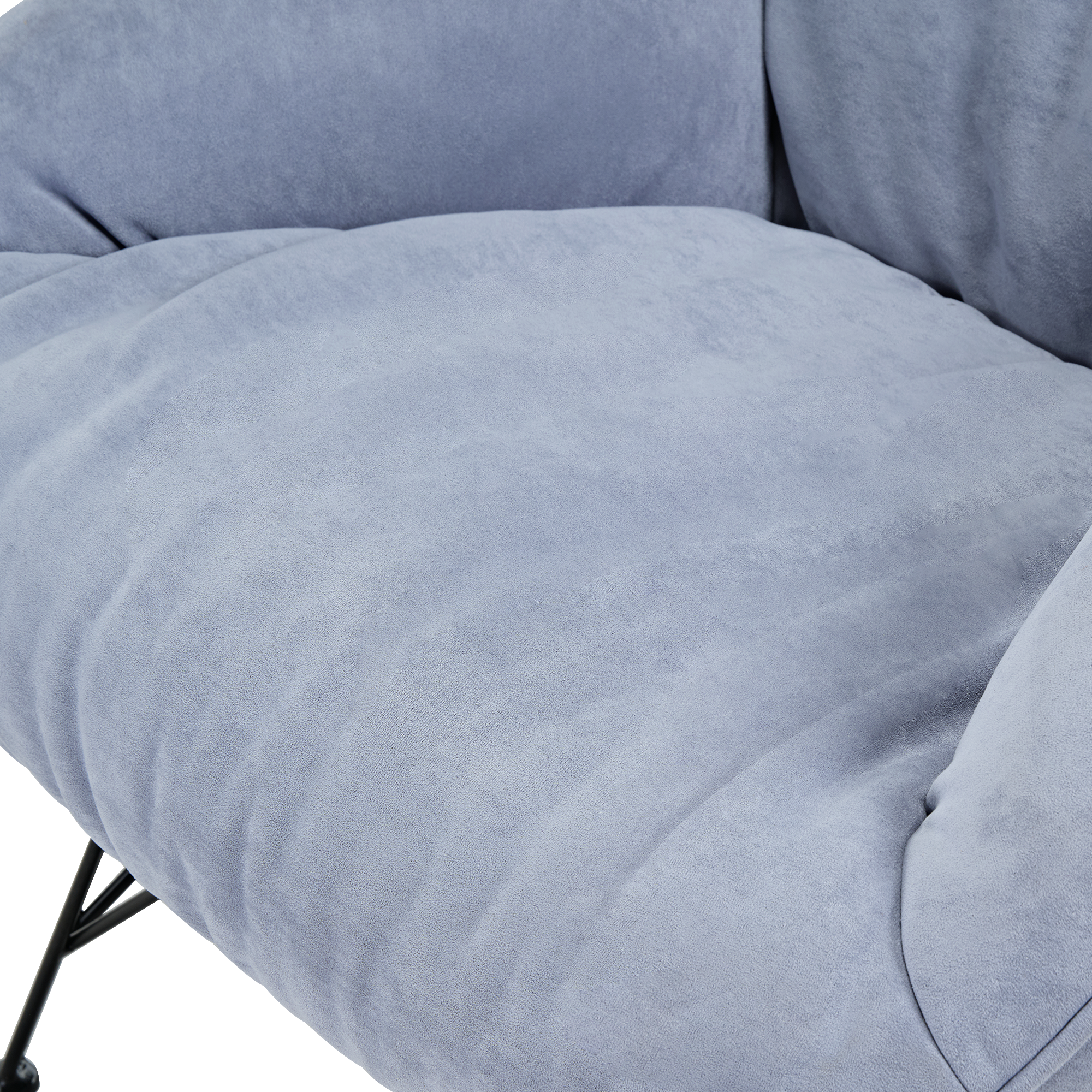 Soft Padded Cozy Lounge Chair, Blue