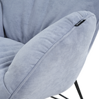 Soft Padded Cozy Lounge Chair, Blue