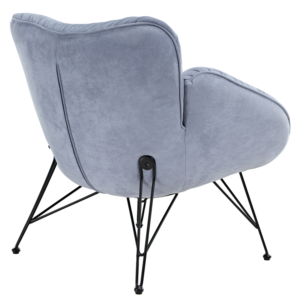 Soft Padded Cozy Lounge Chair, Blue