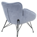 Soft Padded Cozy Lounge Chair, Blue