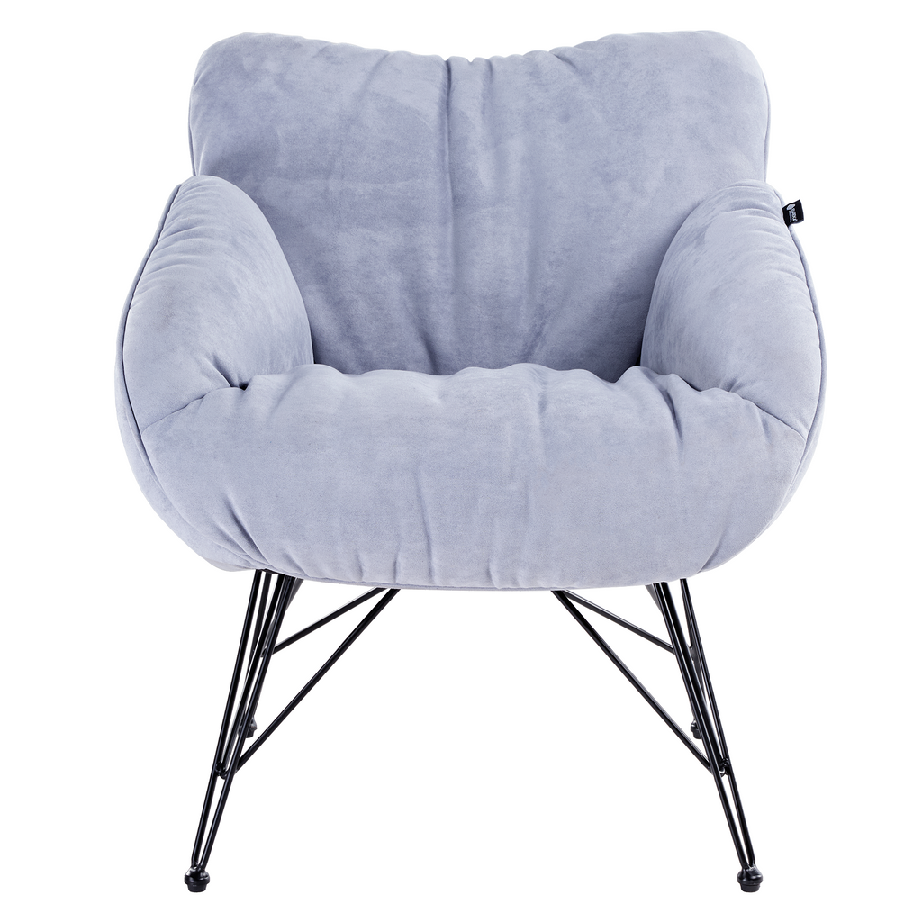 Soft Padded Cozy Lounge Chair, Blue