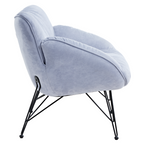 Soft Padded Cozy Lounge Chair, Blue