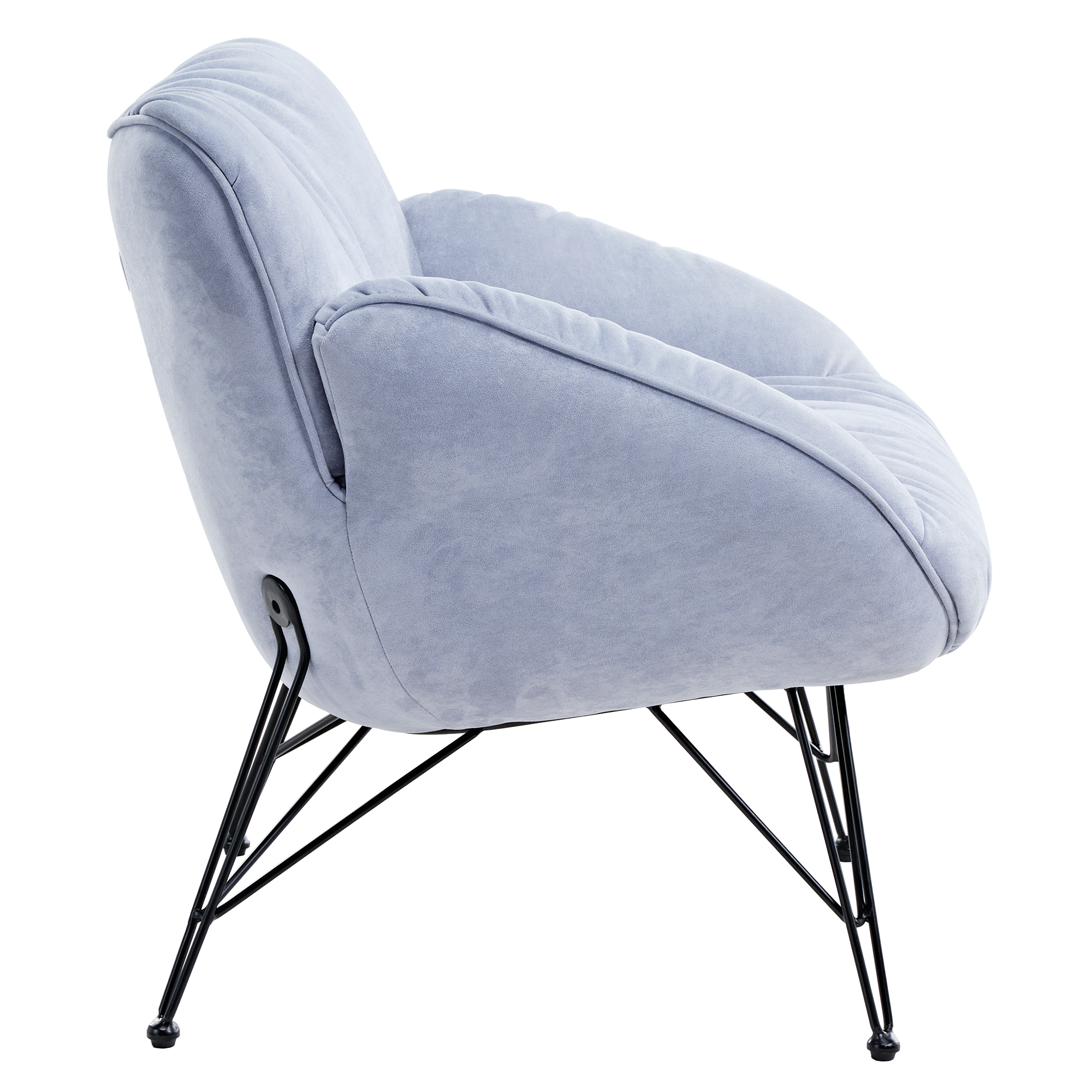Soft Padded Cozy Lounge Chair, Blue