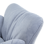 Soft Padded Cozy Lounge Chair, Blue