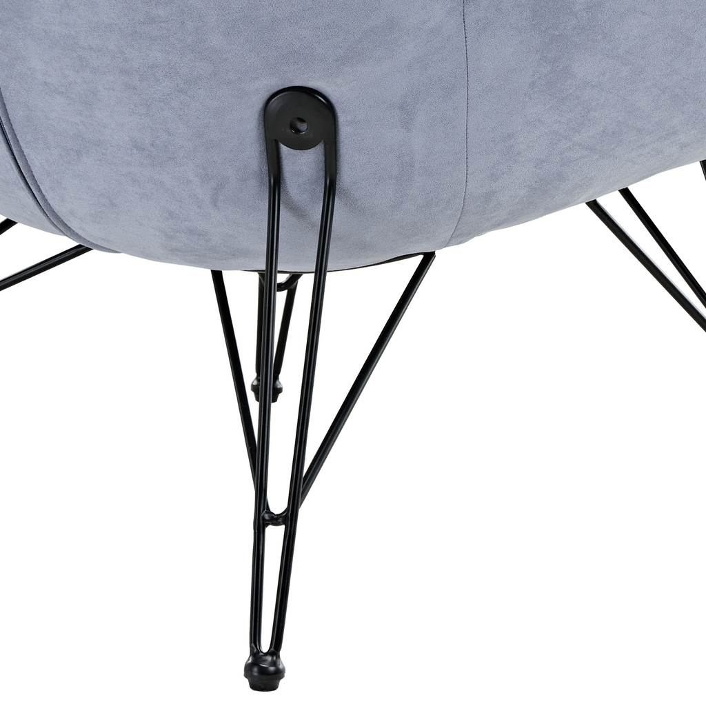 Soft Padded Cozy Lounge Chair, Blue