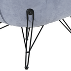 Soft Padded Cozy Lounge Chair, Blue