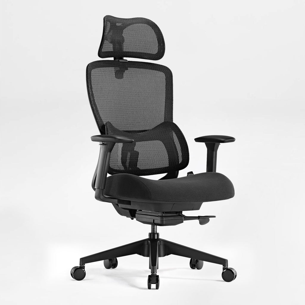 Ergonomic Office Chair - 3D Adaptive Lumbar Support Adjustable