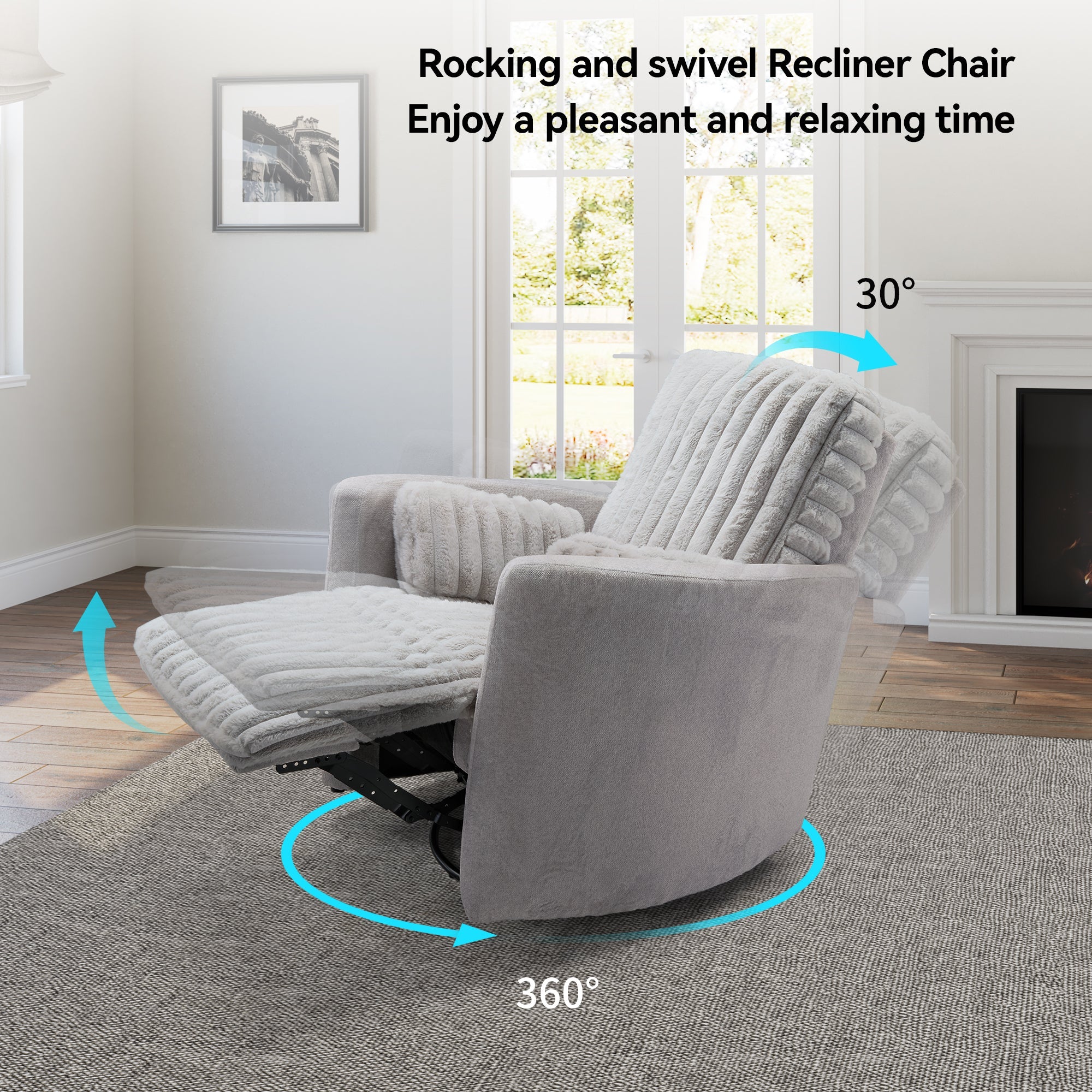 Swivel Rocking Manual Recliner