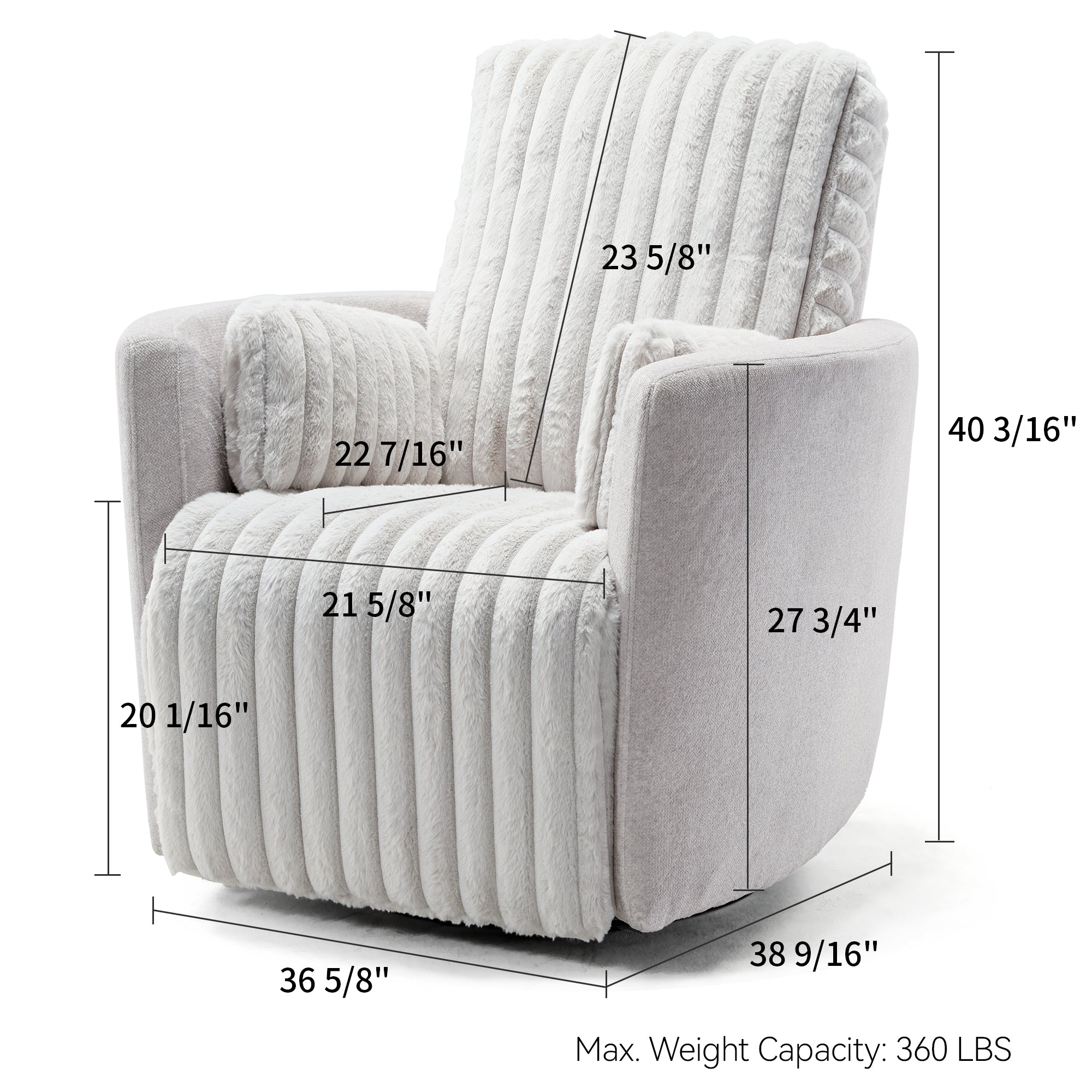 Swivel Rocking Manual Recliner