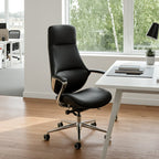 Silicone Leather Executive Office Chair - Clean Lines Home Office