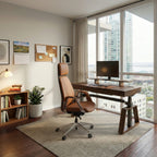 Napa Leather Executive Office Chair - Fully Adjustable