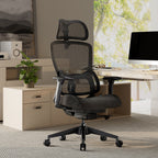 Ergonomic Office Chair - 3D Adaptive Lumbar Support Adjustable