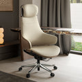 Napa Leather Executive Chair - Soft Curves Upholstered Frame