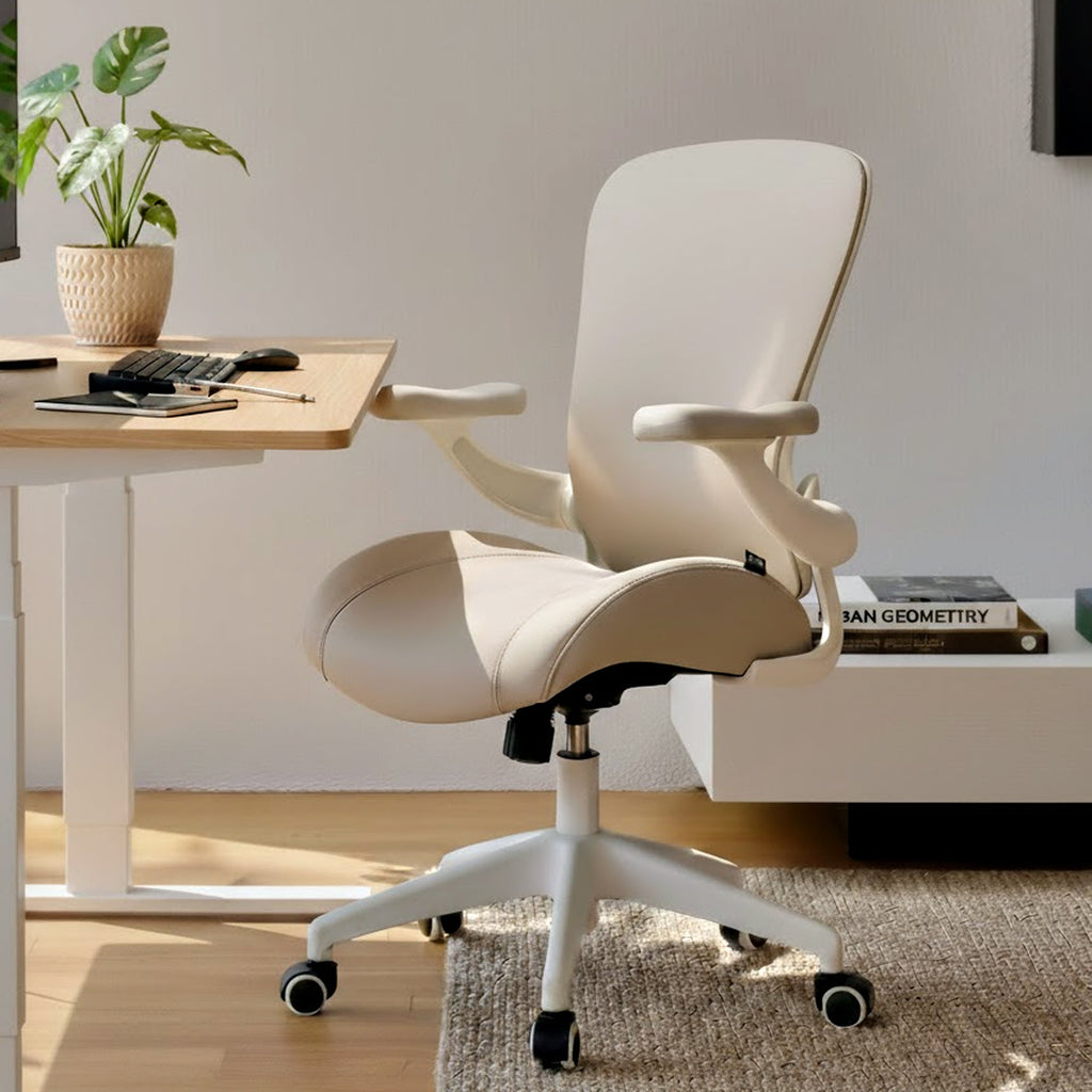 Ergonomic Office Chair - Full PU Leather Versatile Stylish Comfort