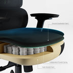 High-Back Mesh Office and Gaming Chair, Black