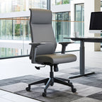 Microfiber Leather Office Chair - Dual-Layer Contoured Ergonomic