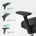 High-Back Mesh Office and Gaming Chair, Black