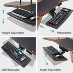 Wing-Shaped Standing Desk (72x23)