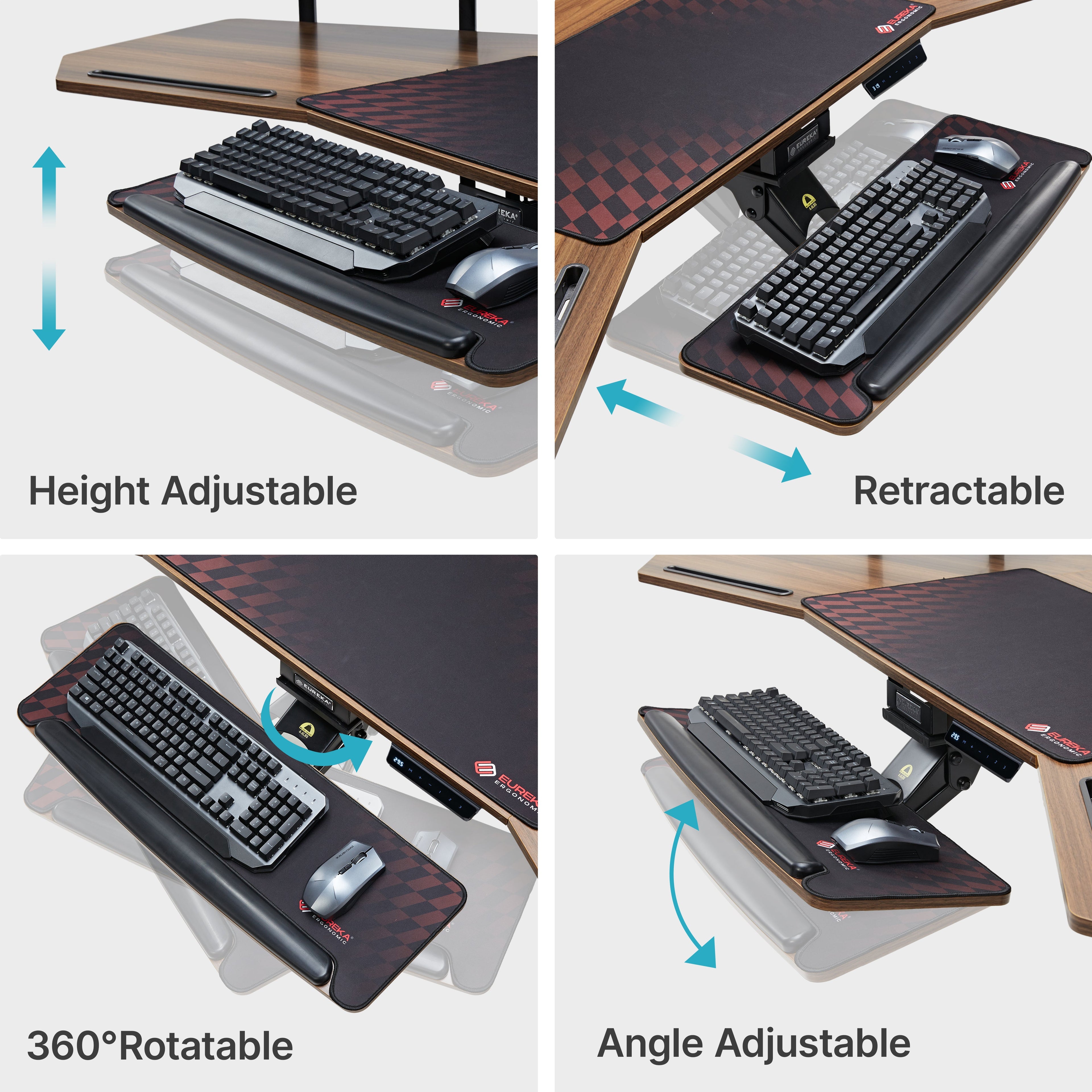 Wing-Shaped Standing Desk (72x23)