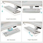 Wing-Shaped Standing Desk (72x23)