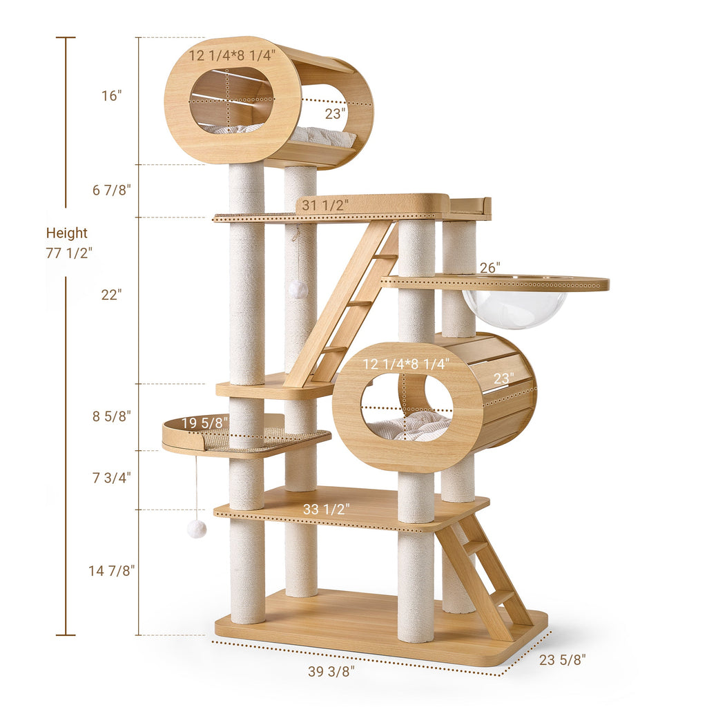 76'' Extra Large Multi-Cat Tree Tower