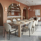 Round Pedestal Dining Table, White
