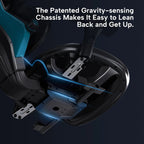 Racing-Style Gaming Chair with Headrest and Lumbar Pillow, Black and Red