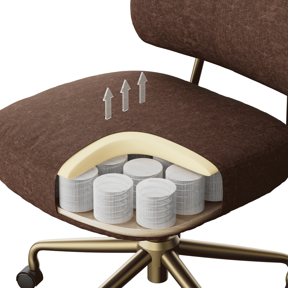 High Back Office Chair - Ultra Soft Cushion Adjustable