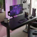 Electric Standing Desk with Wireless Charging and USB Hub, White