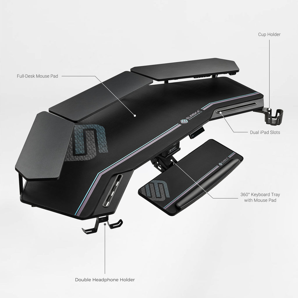 Wing-Shaped Standing Desk (72x23)