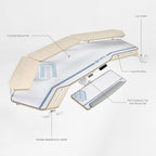 Wing-Shaped Standing Desk (72x23)